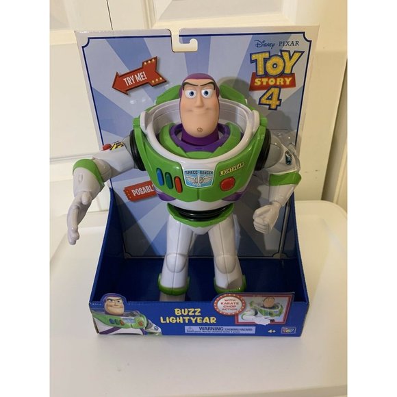 New Buzz Lightyear Toy Story 4 Disney Pixar 12” Chopping Action NWT - Picture 3 of 7